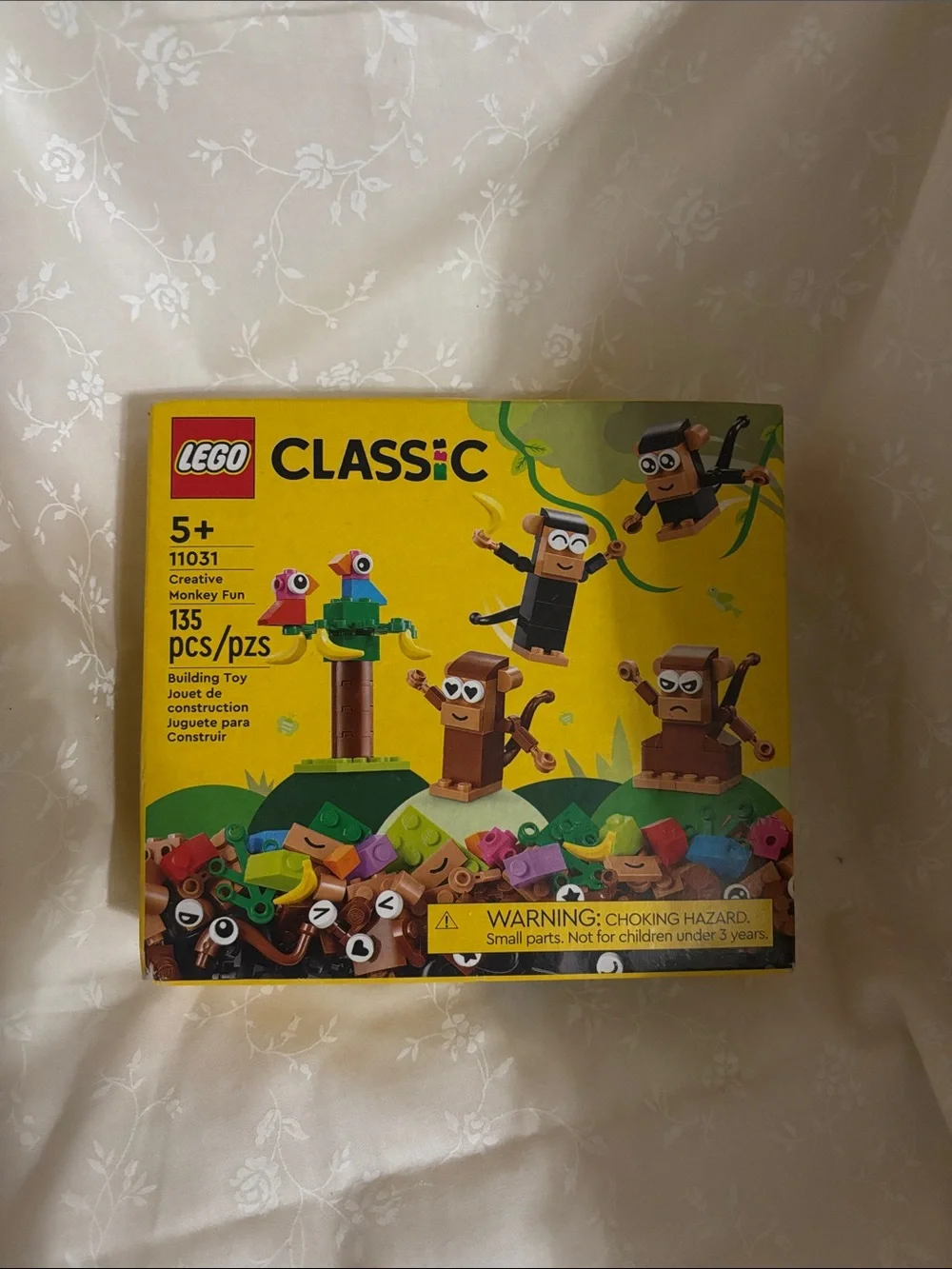 Lego Classic Monkey Fun Set - Yellow, Green, Brown, Red, Blue, Pink